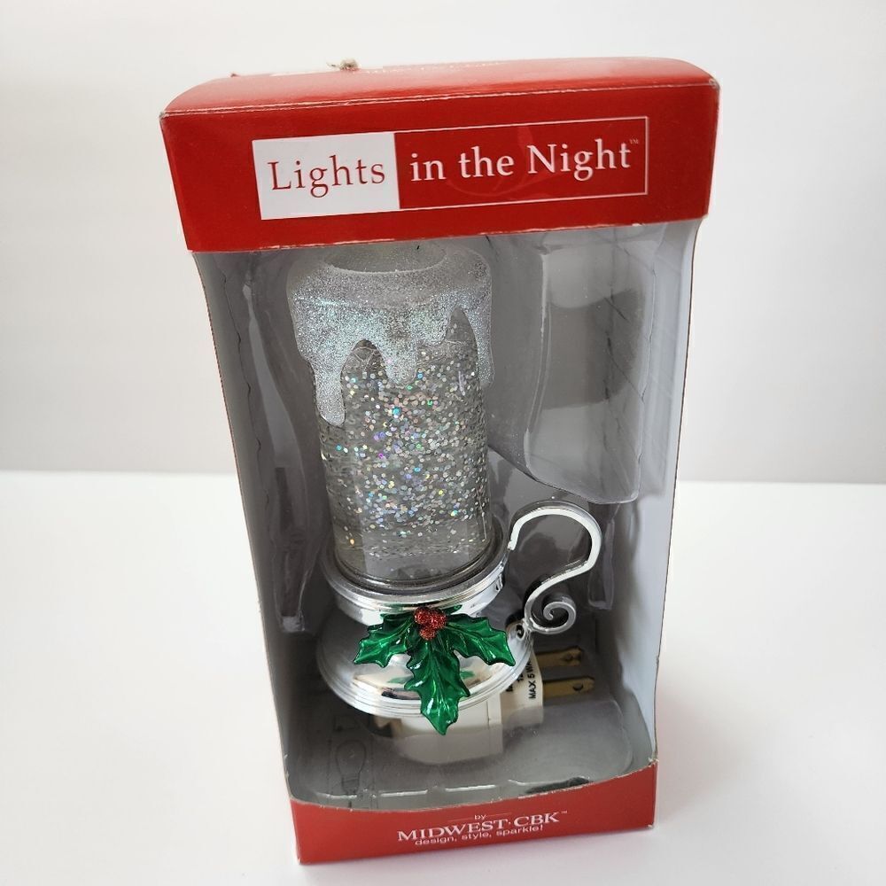 Midwest CBK Lights In The Night Coloring Changing Candle Nightlight Vintage